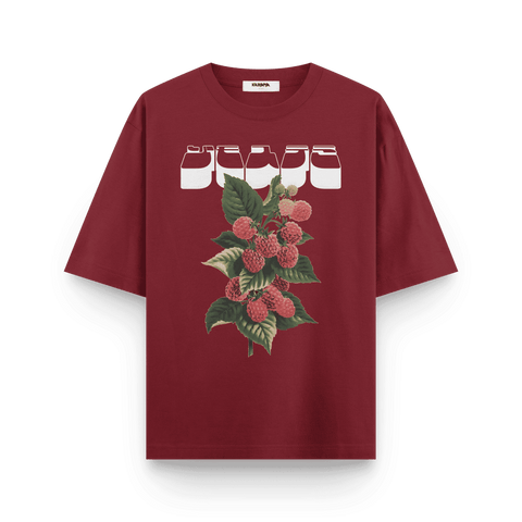 Crimson Cherub Oversized T-Shirt by Kaihama