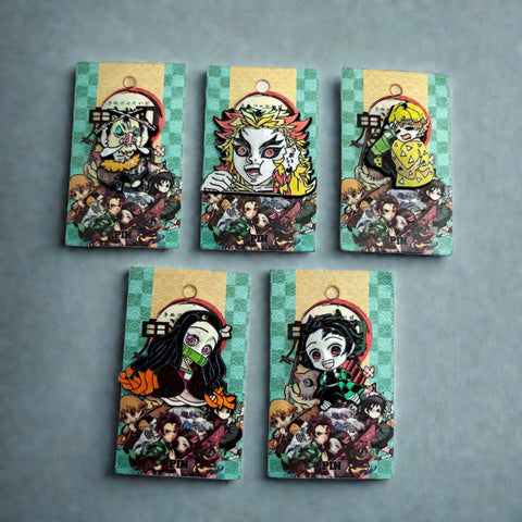 Demon Slayer Anime Enamel Pins (Set of 5)