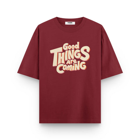 Good Things Are Coming Oversized T-Shirt by Kaihama