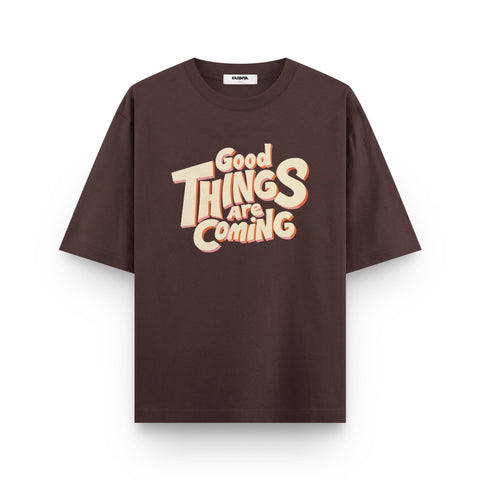 Good Things Are Coming Oversized T-Shirt by Kaihama