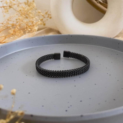 Zigzag Textured Stainless Steel Adjustable Kada – Kaihama